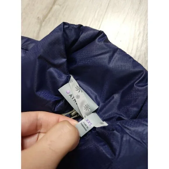 Athleta Downtime Vest Goose Down Puffer Zip Womens XXS - Picture 8 of 10